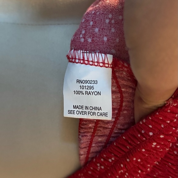 Red/White Polka Dot Ruffle Crop Top - Picture 8 of 8